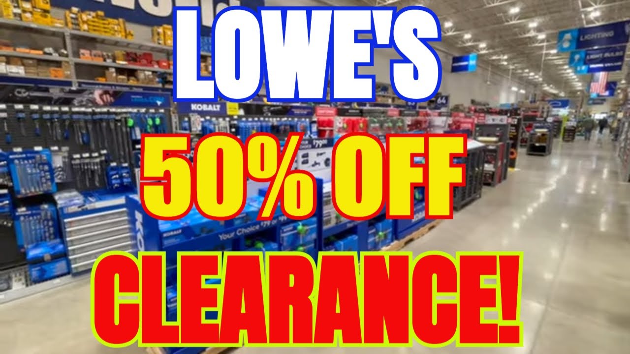 Lowe's Tool Deals 50% off Clearance