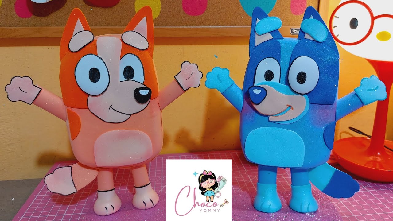 Paso a paso fofucho bluey y bingo