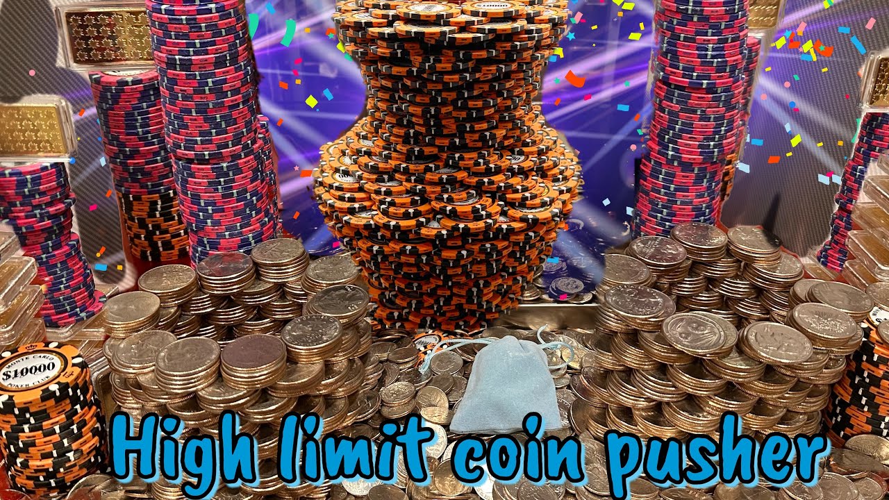 1 quarter challenge paid 1 million dollars buy in High limit coin pusher