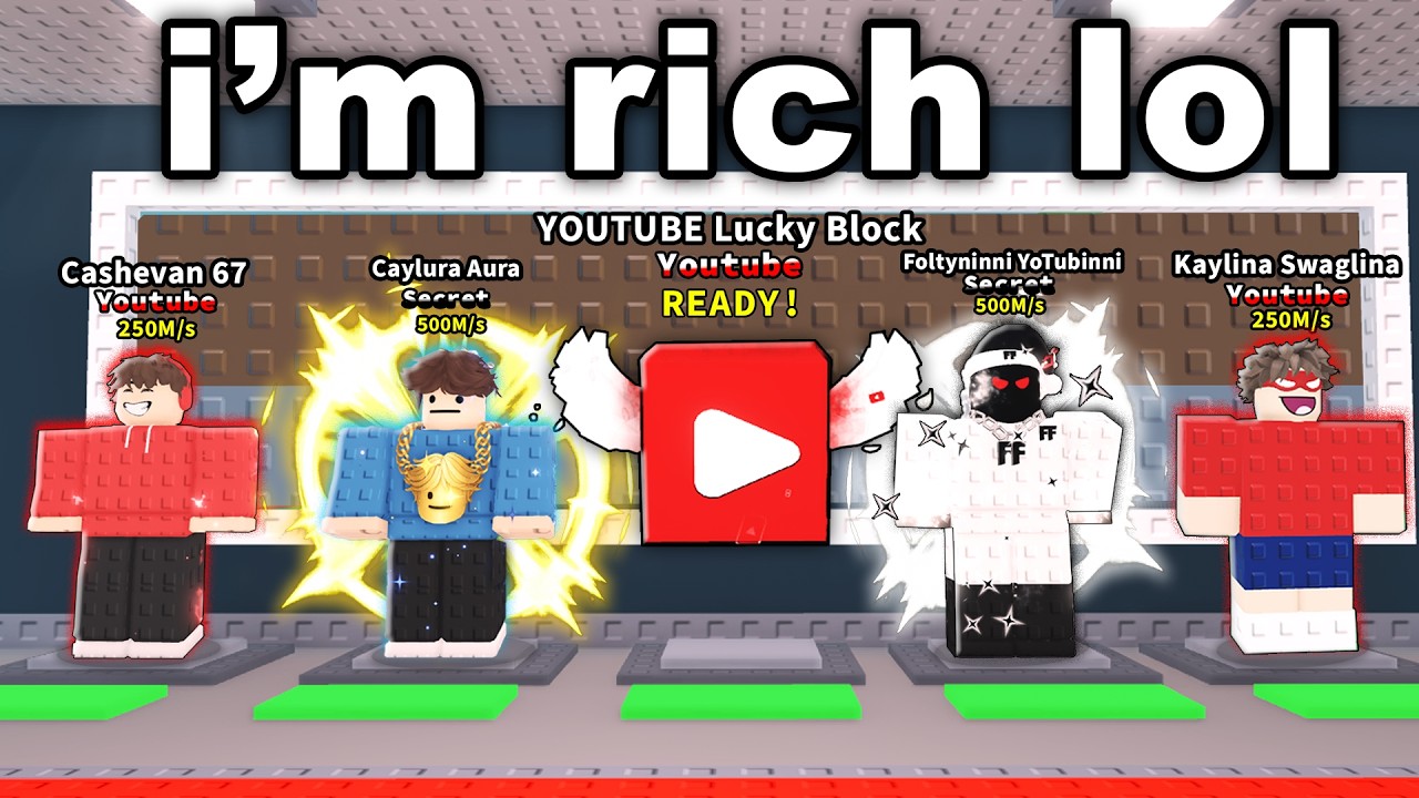 Steal A Brainrot But You Can BUY YouTuber Brainrots!