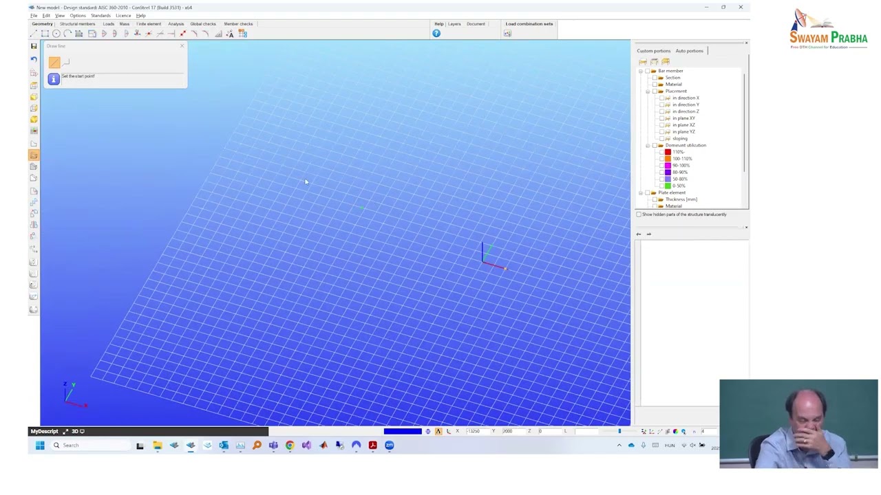Tutorial Session, gable frame design with Consteel #swayamprabha