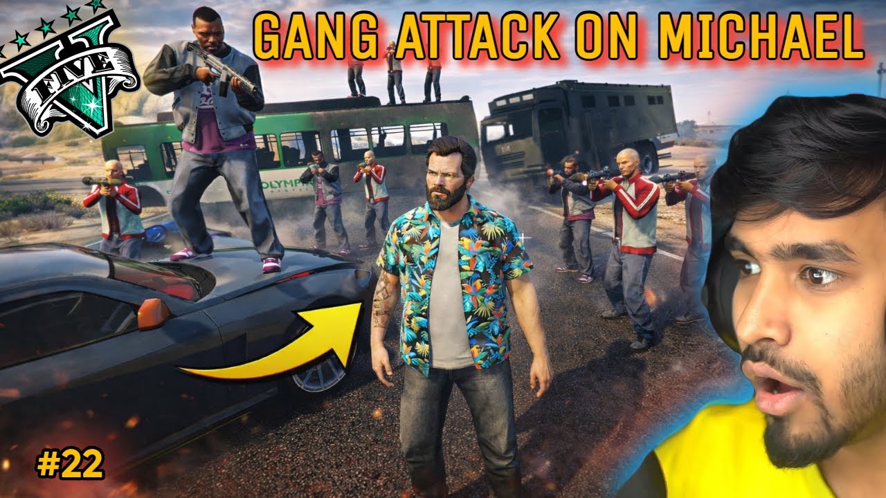 GTA V - Mafia Gang Attack on Michael 😱 | GTA V Hindi Gameplay | EP 22