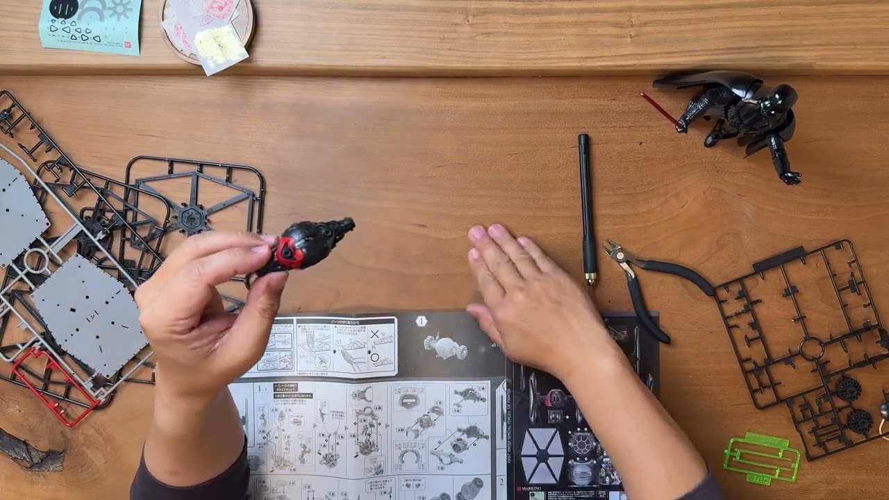 [ASMR] FIRST ORDER SPECIAL FORCES TIE FIGHTER | 1/72 BANDAI [STAR WARS] / EPⅡ (No Talking)