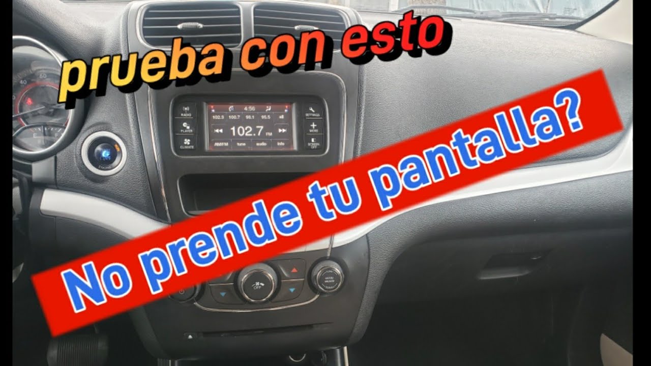No prende la pantalla? puede ser solo esto? Dodge Journey