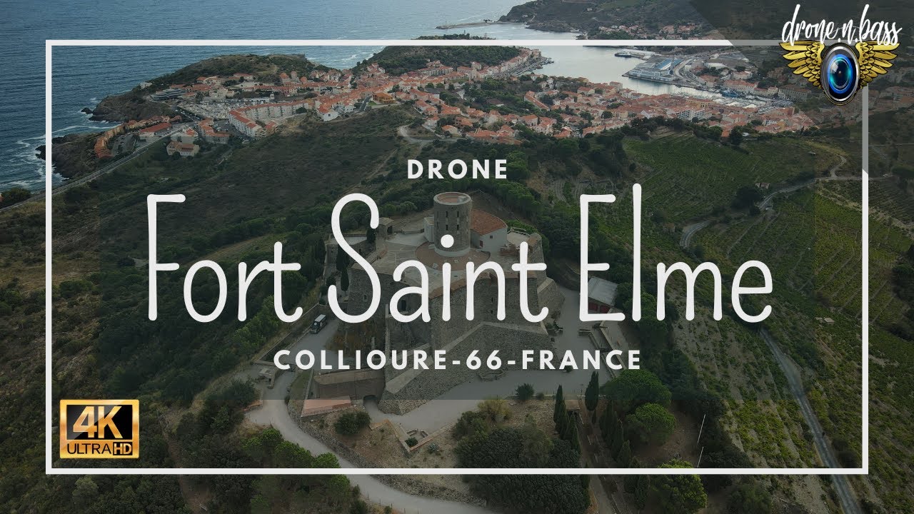 Fort Saint Elme vu du ciel - 🇨🇵66 Collioure |drone 4K|