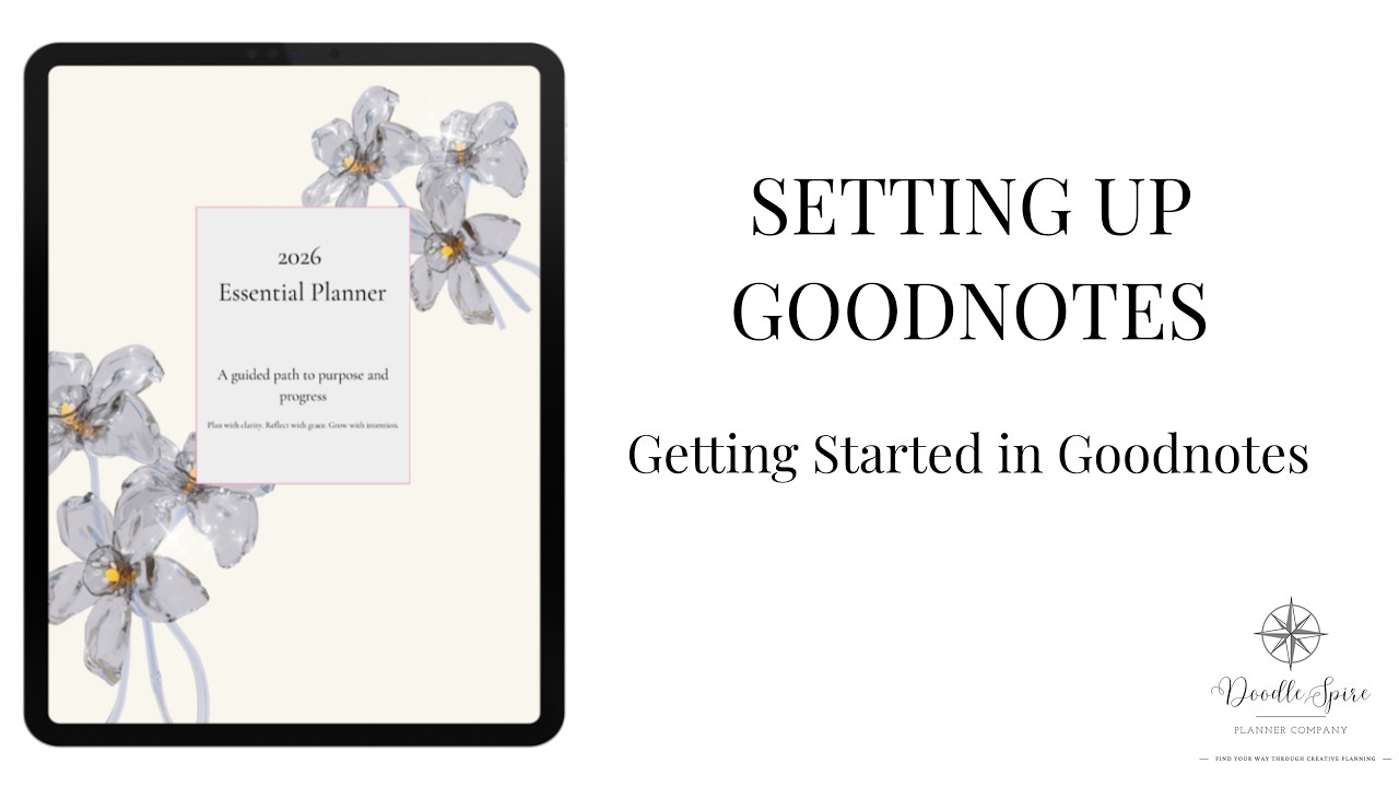✍️ Getting Started Series: How to Use Your DoodleSpire Planner in Goodnotes | Toolbar set up