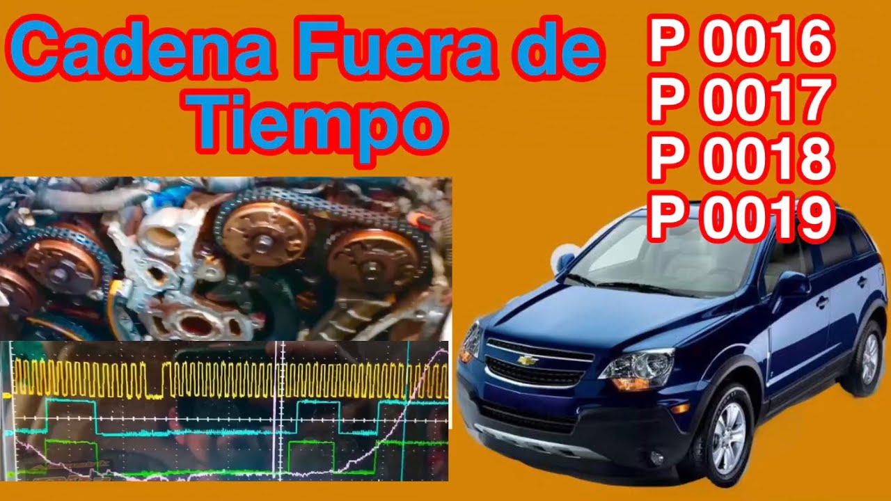 Chevrolet 3.6  Cadenas Fuera de Tiempo P0016 P0017 P0018 P0019