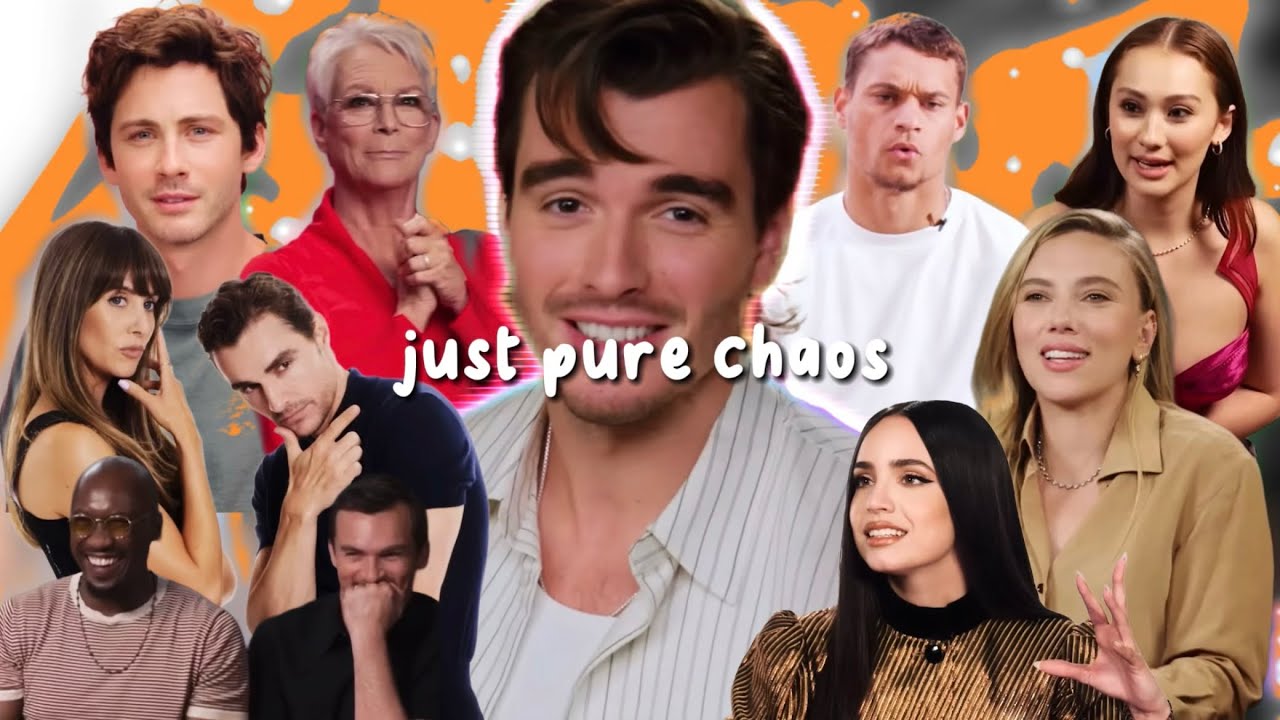 actors so done with press tours, that it turns into chaos 