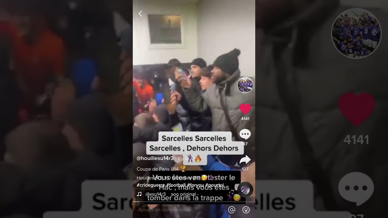 &Eacute;norme Cris de Guerre de Houilles apr&egrave;s la victoire 🆚 Sarcelles | COUPE PARIS U14