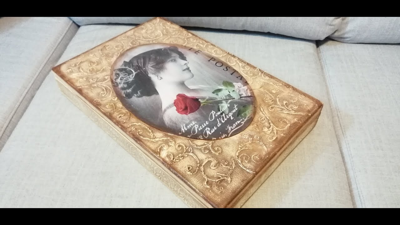 DECOUPAGE Y PASTA RELIEVE PARA MANO ALZADA