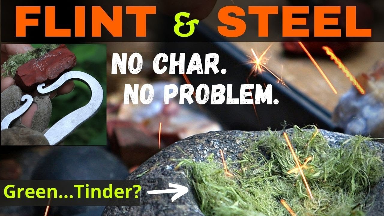 How to Make a Flint & Steel Fire | No Char, No Chaga