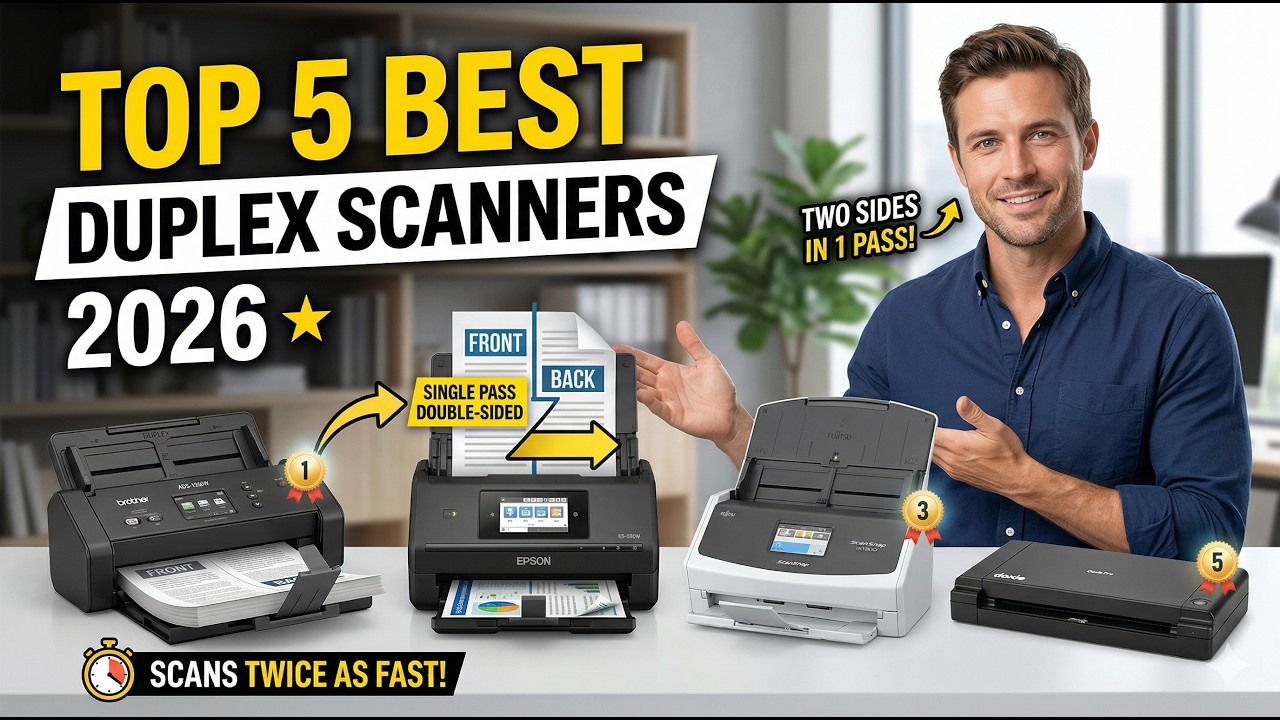 Top 5 Best Duplex Scanners 2026 ⚡ Fastest Double-Sided Document Scanners