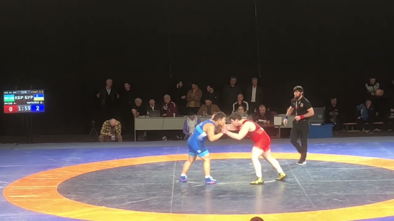Первенство России 100 кг.:Амир Мусов (КБР) - Данзан Тюрбейев (Бурятия) г. Владикавказ