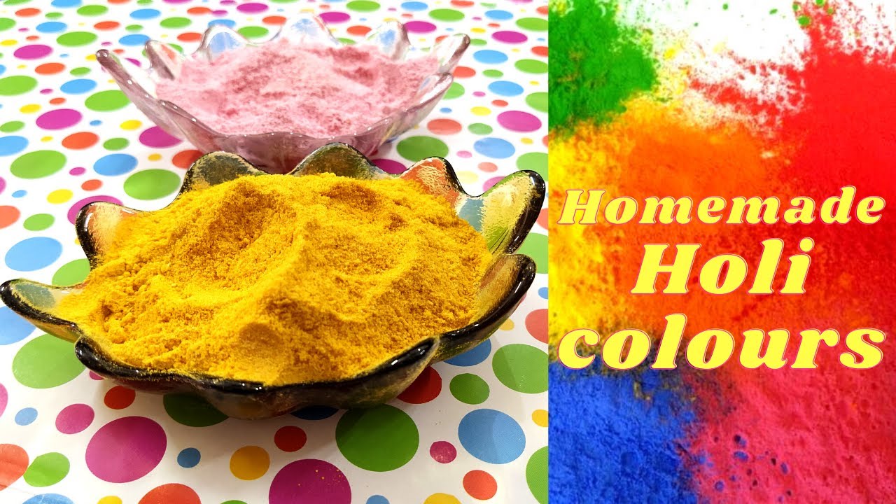 DIY Holi Colours | Homemade Holi Colours | Eco Friendly Holi Colours | Holi Colours