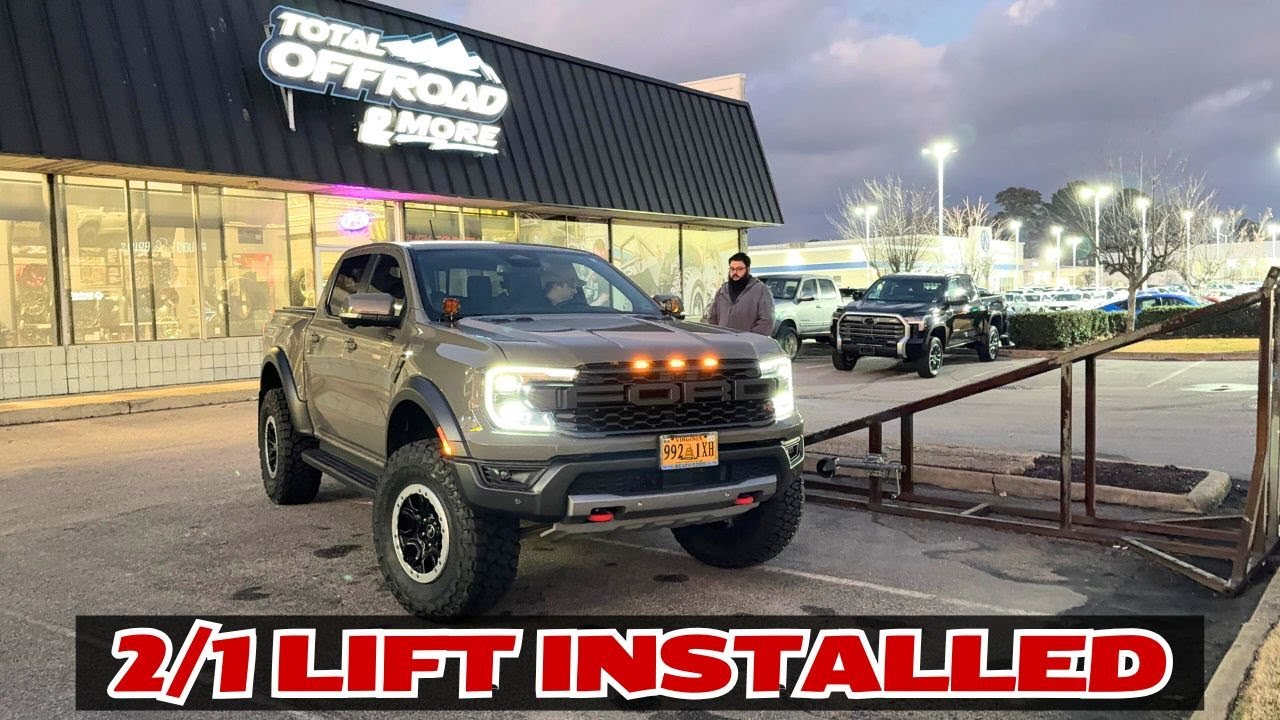 Установка лифт-комплекта Raptor на Ford Ranger 2025 года (2/1) | Высота посадки, совместимость и ...