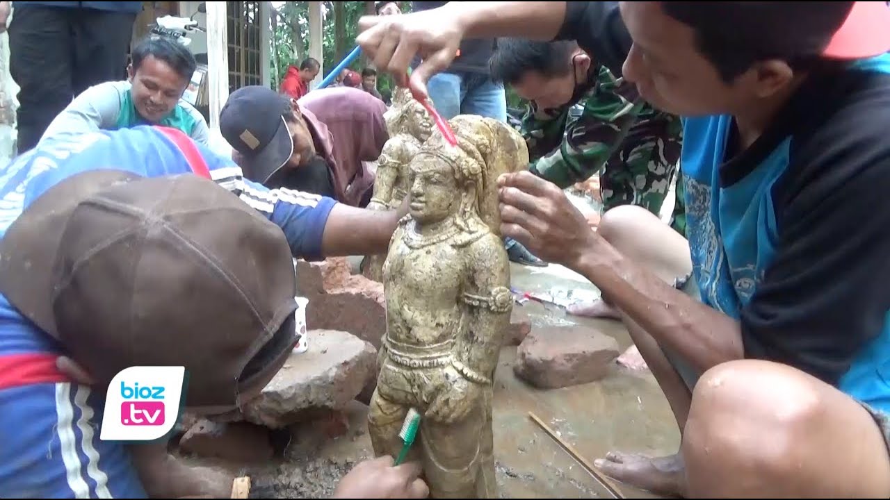 Ekskavasi Struktur Bangunan Kuno di Gondang Trenggalek, BPCB Temukan 3 Arca Lagi - bioztv.id