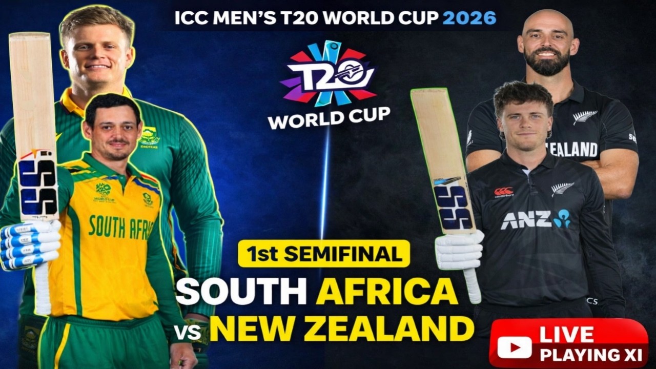 South Africa vs Newzeland live Match  T20 wc live-1st Semifinal Nz vs Sa Playing 11 Today Live Match