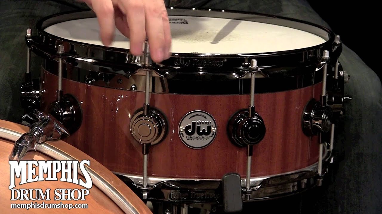DW 14 x 6 Collector's Series Top Edge Maple/Mahogany Snare Drum with MAG Throw-Off