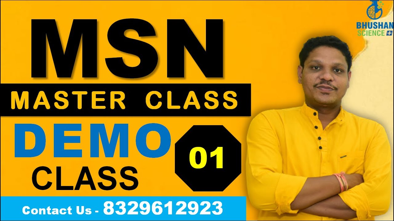 Introduction of Medical Surgical Nursing | DEMO MSN Master Class 01 | Nursing Online Class | Bhushan