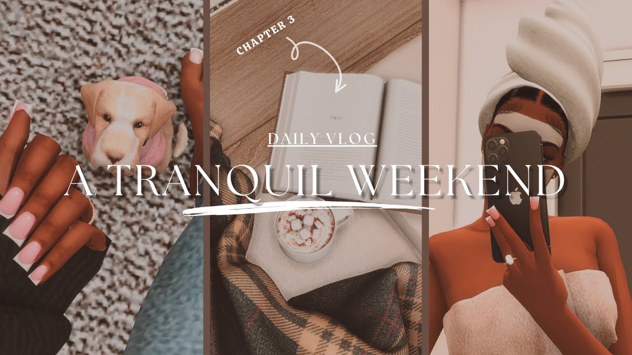 Cozy Weekend Vlog ☕️🤍 - The Sims 4 