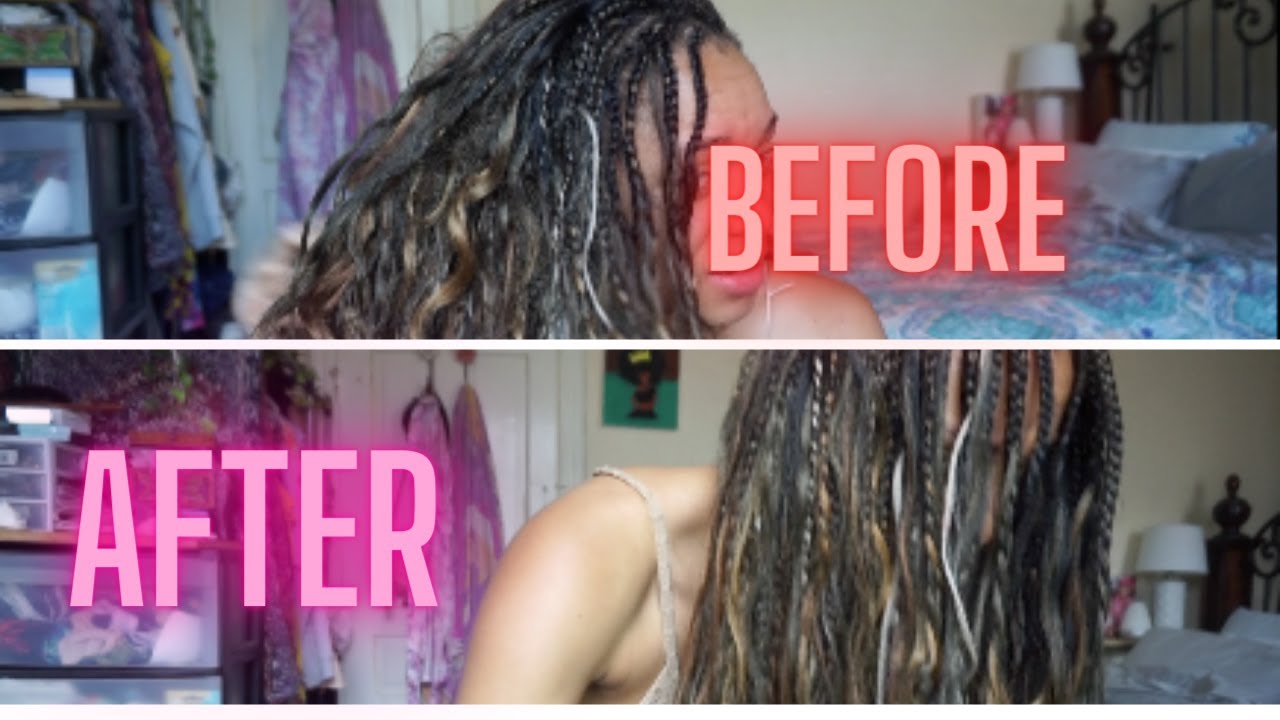 Refreshing my goddess braids/1 week update