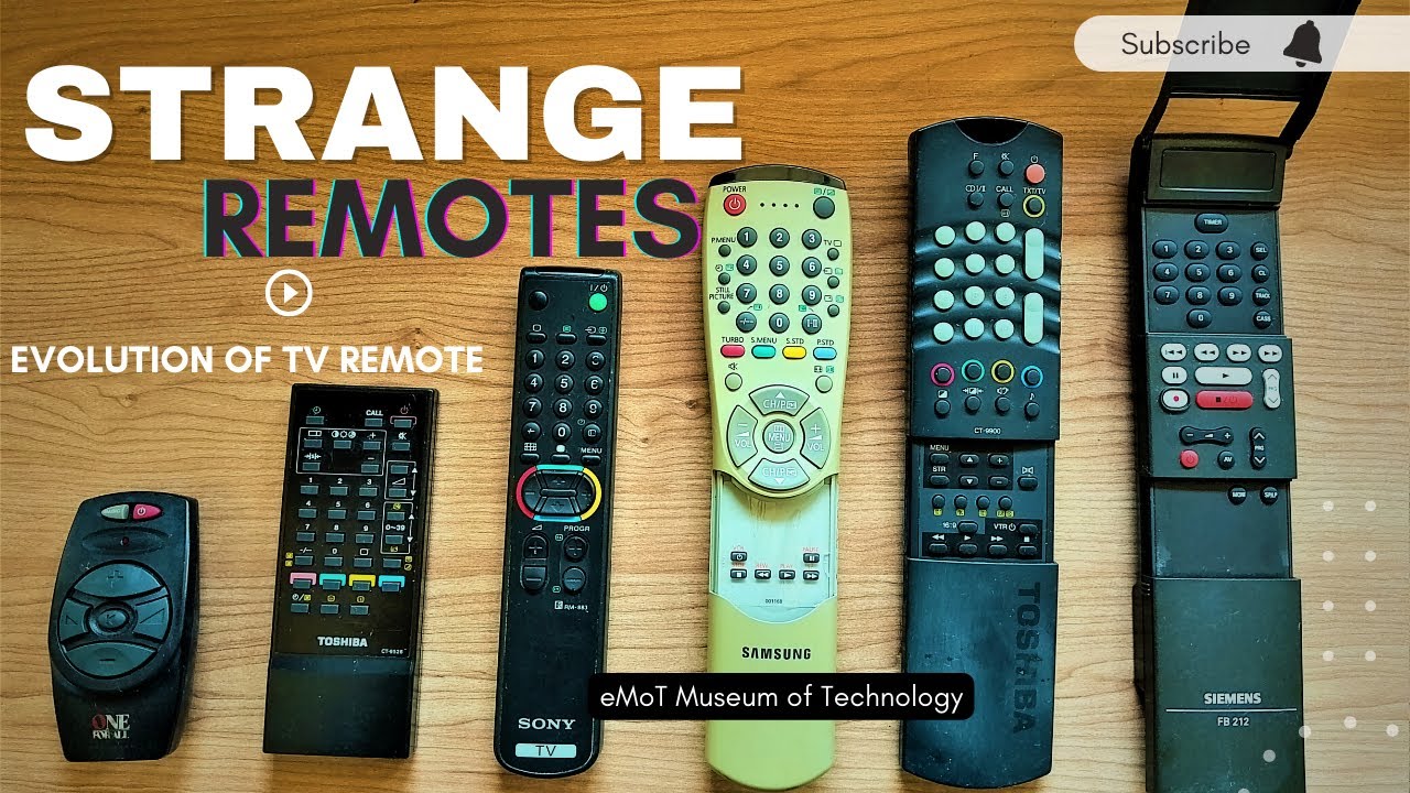 Evolution of TV Remotes - Strange Remotes