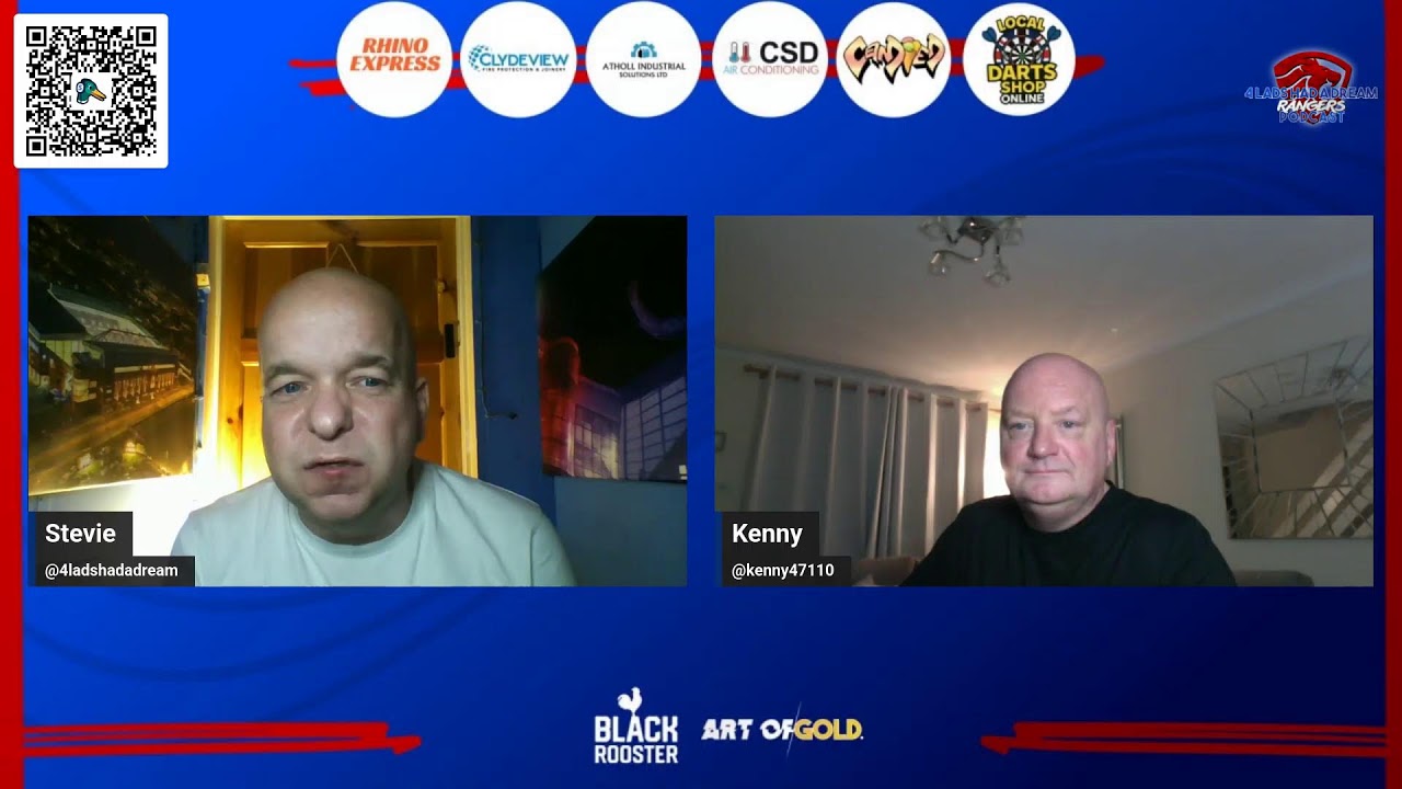 4Lads Rangers Monday night Live - Transfers proactive now reactive & recap the latest news