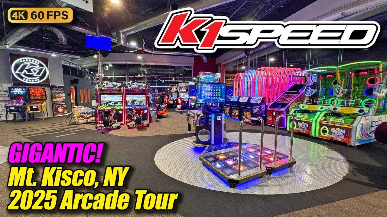 GIGANTIC! K1 Speed (Mt. Kisco NY), October 2025 arcade tour, new 4K full walkthrough