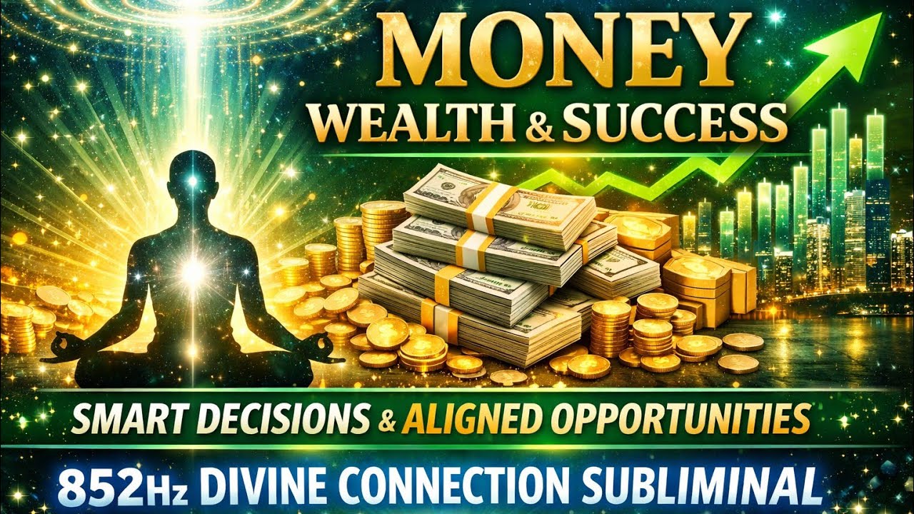 852Hz 💎 Divine Wealth Frequency | Activate Inner Guidance & Recognize Financial Opportunities 