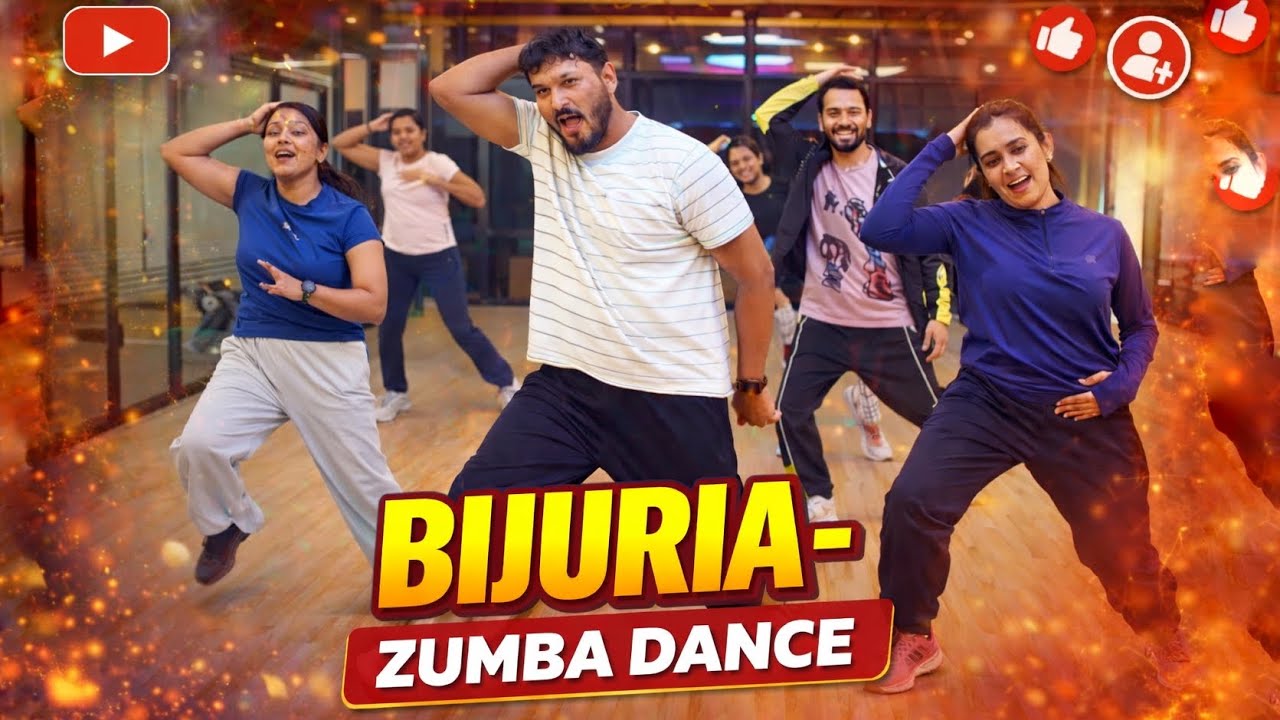 Bijuria Zumba Dance Workout ⚡ Full Bollywood Zumba Routine | High Energy Fitness