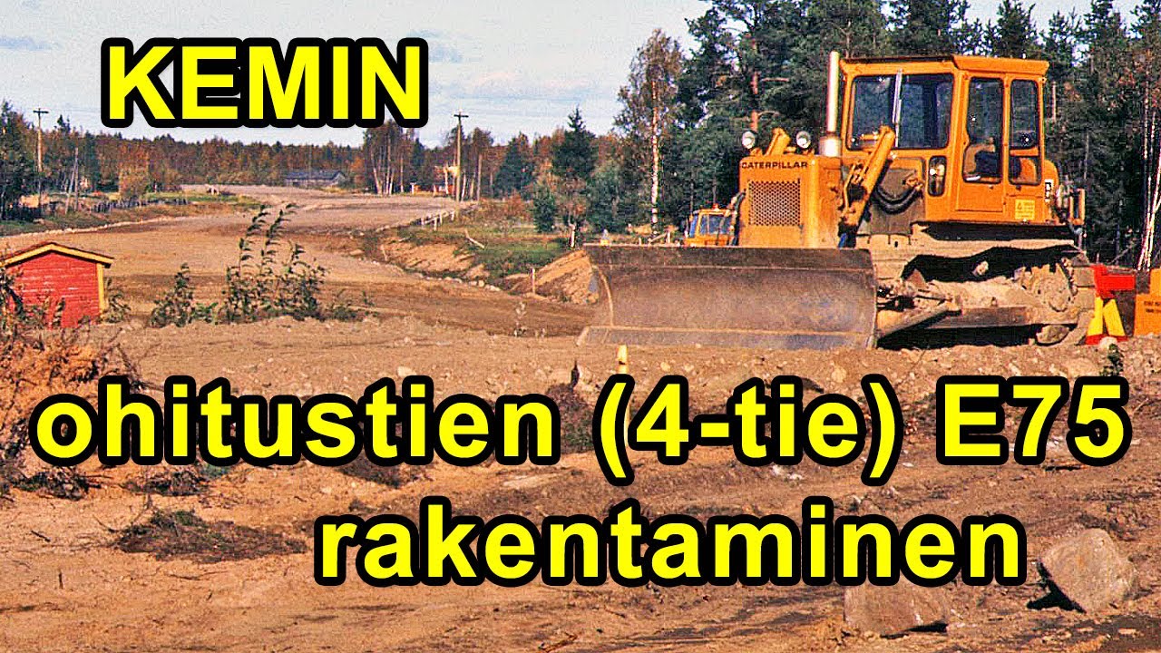 Kemi, ohitustie E75, 4-tie. Näin rakennustyö edistyi.