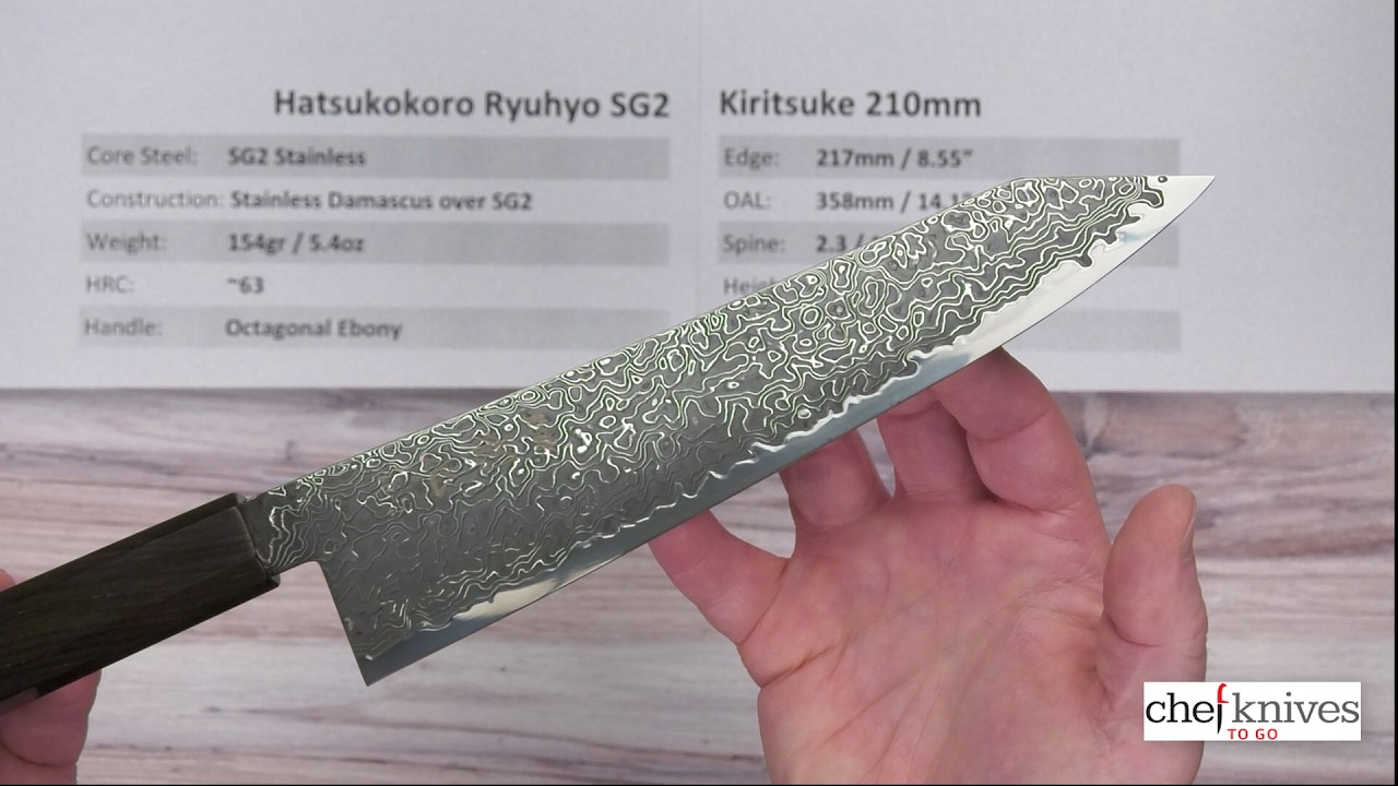 Hatsukokoro Ryuhyo SG2 Kiritsuke 210mm Quick Look