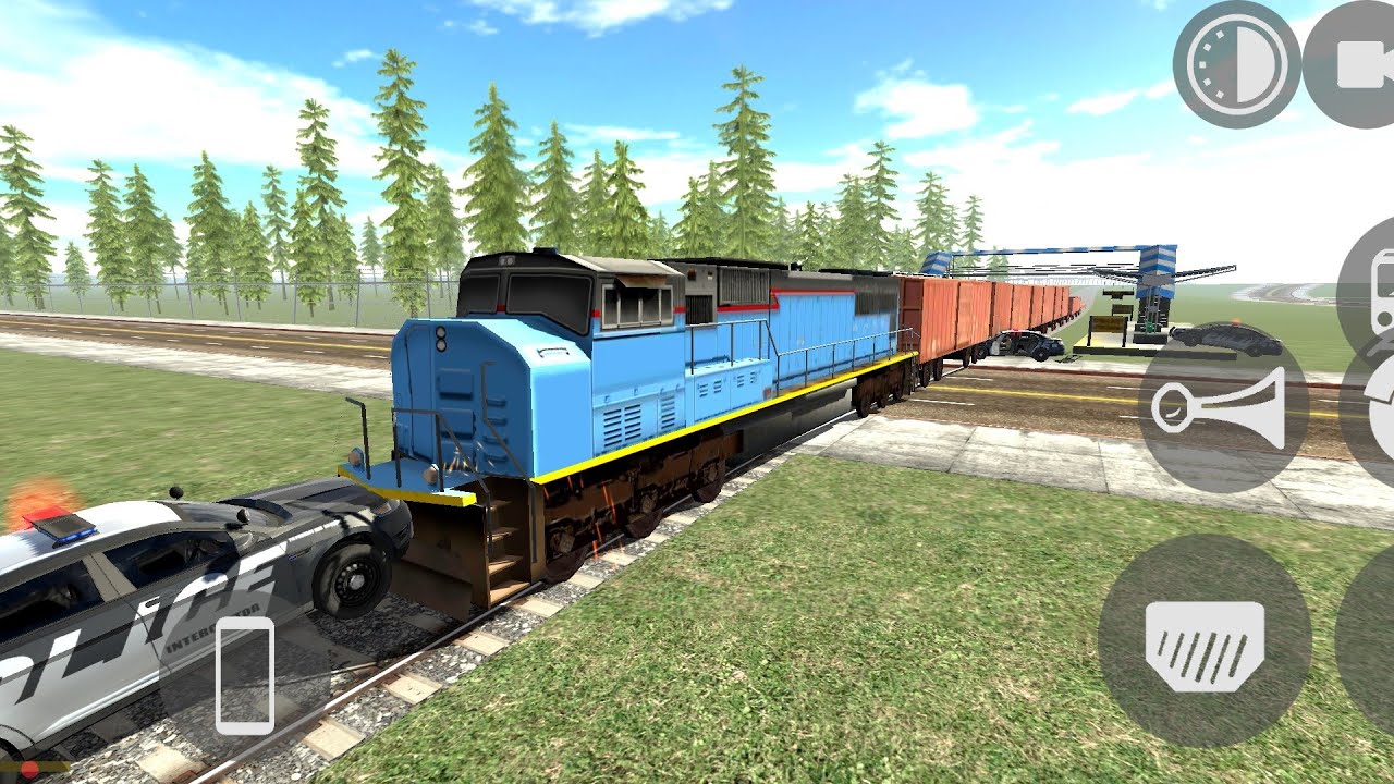 Indian bike driving 3d game 🎮 || 😱😱 Train Vs Police 😮🤯