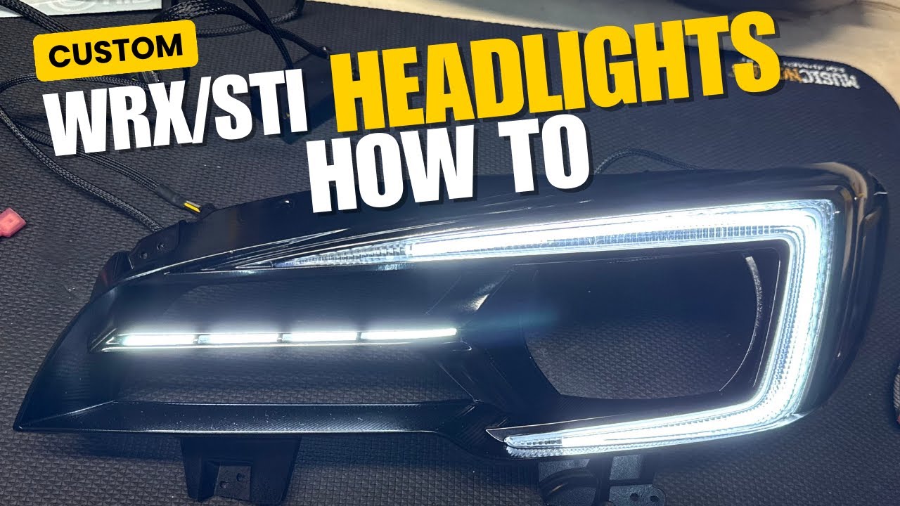 INSANE WRX HEADLIGHT HOW TO - GOOD BYE CHROME. HELLO LED