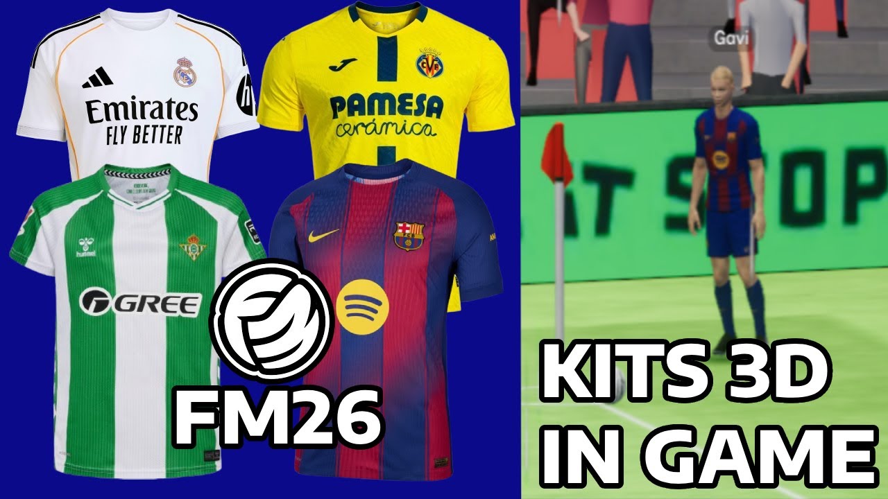 Como instalar los Kits 3D en FM26 - Tutorial Football Manager 2026