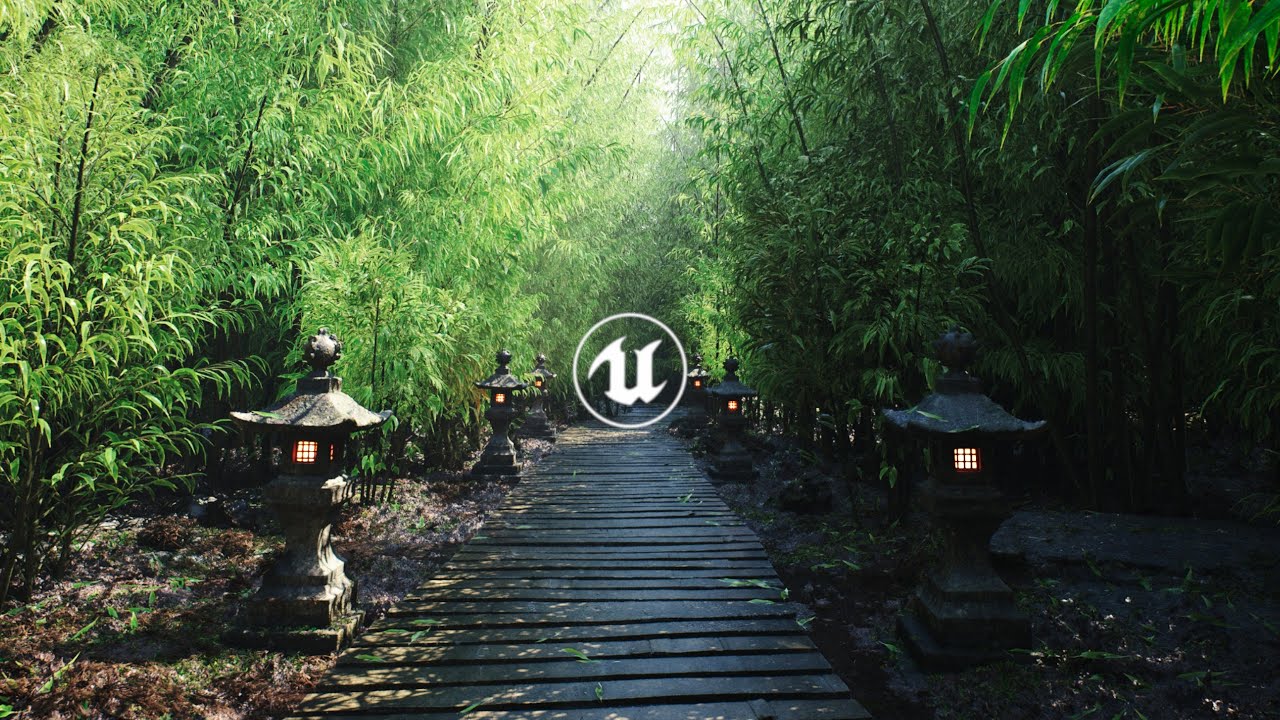 Walking through Virtual Gardens | UNREAL ENGINE 5! [4K]