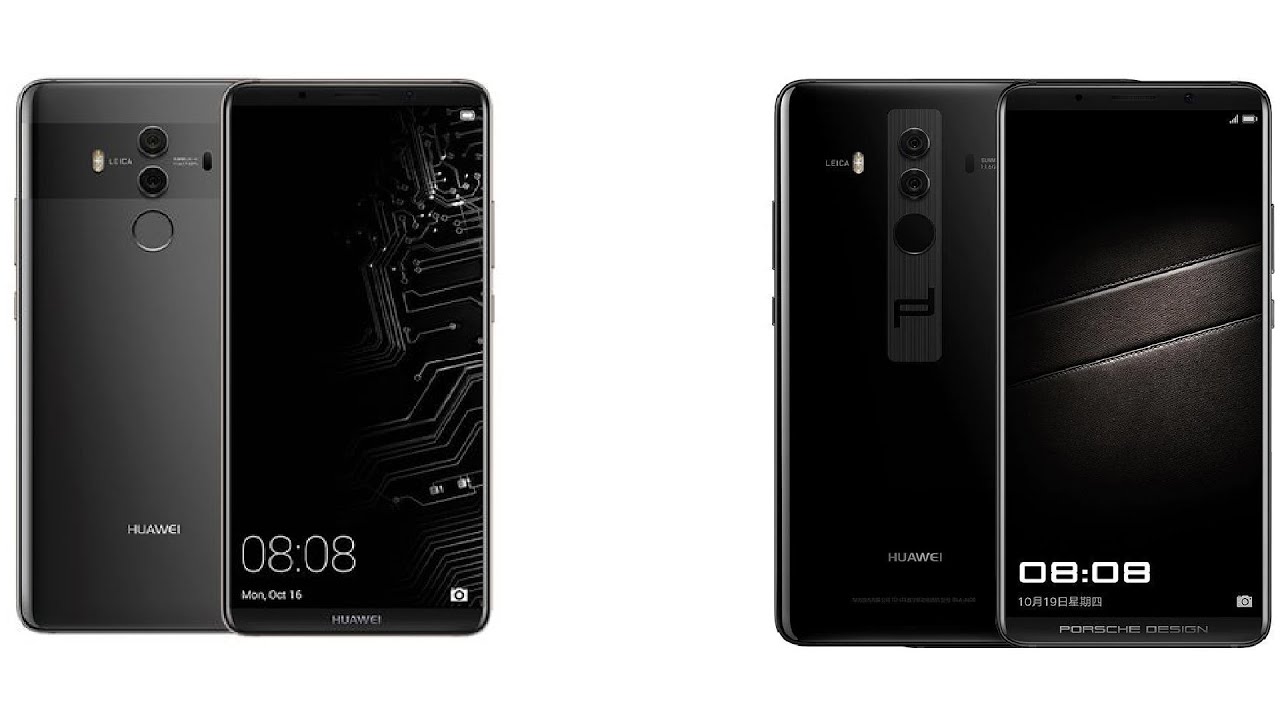 Huawei Mate 10 Pro vs Huawei Mate 10 RS Porsche Design