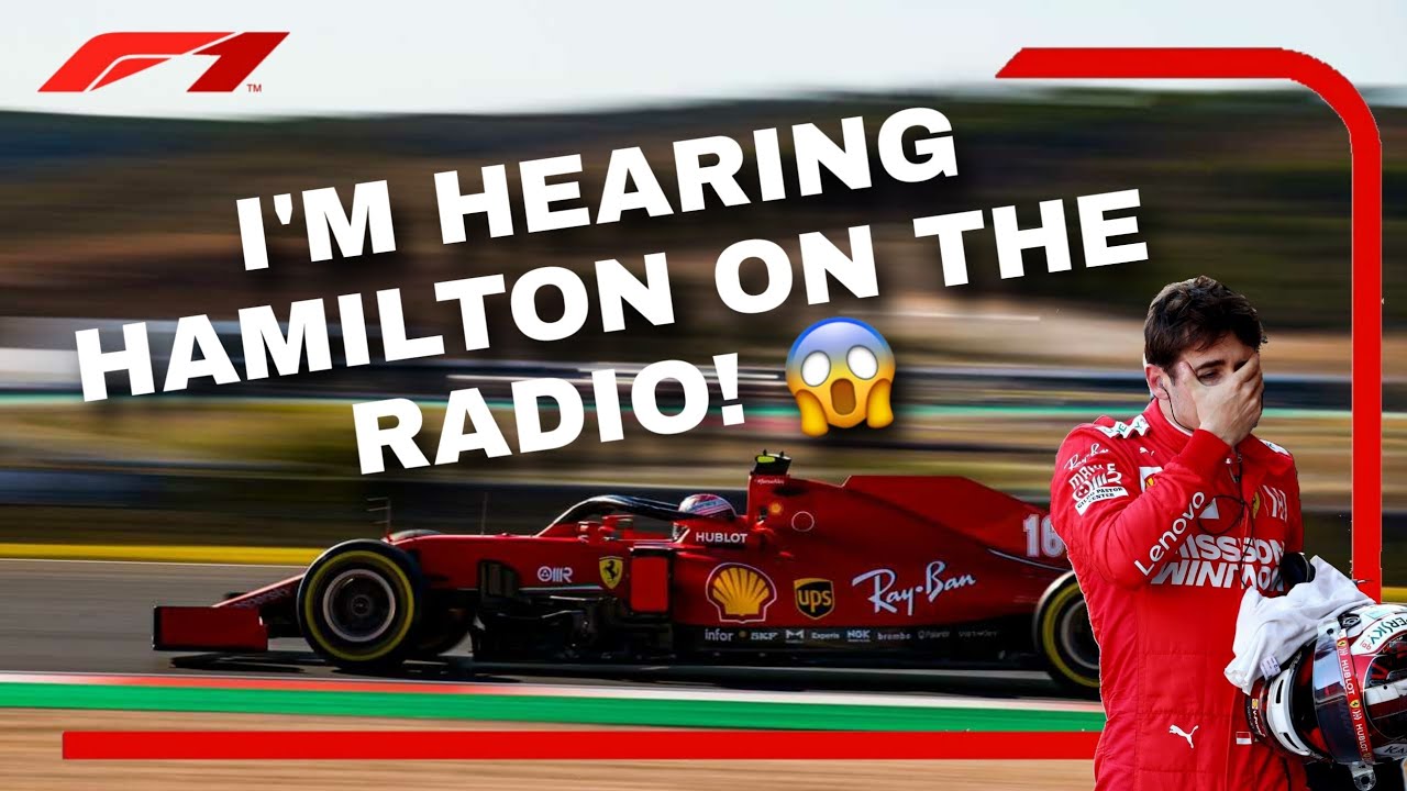 Leclerc hears Hamilton on 𝗛𝗜𝗦 team radio?! 😂 