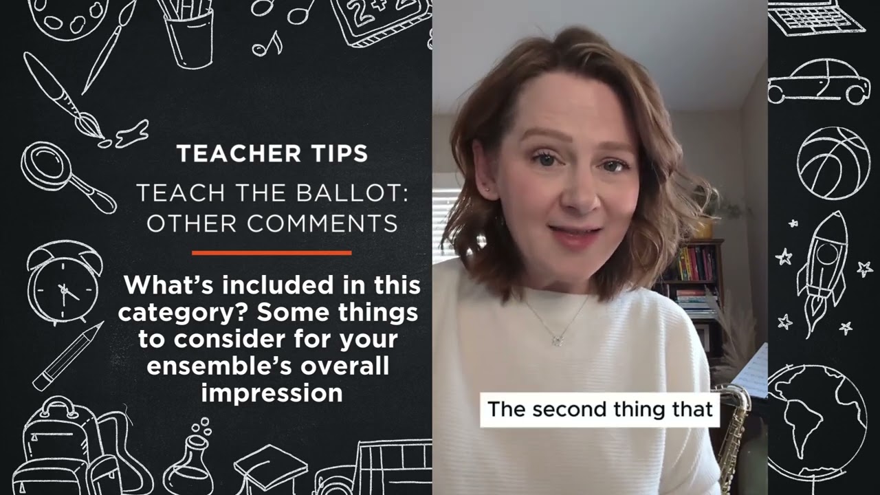 Sheet Music Direct Teacher Tips - Teach the Ballot: Other Comments