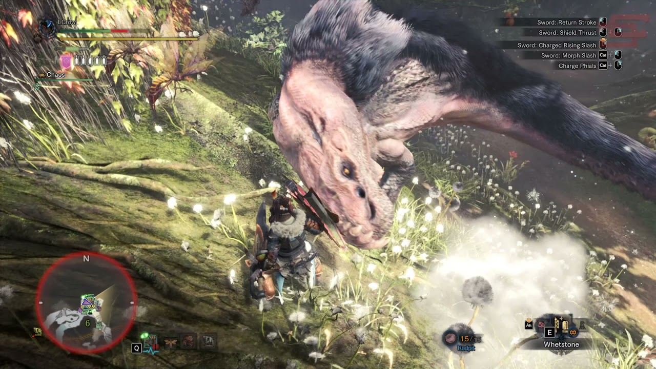Low Rank Anjanath Hunt w/ Charge Blade | Monster Hunter World Gameplay