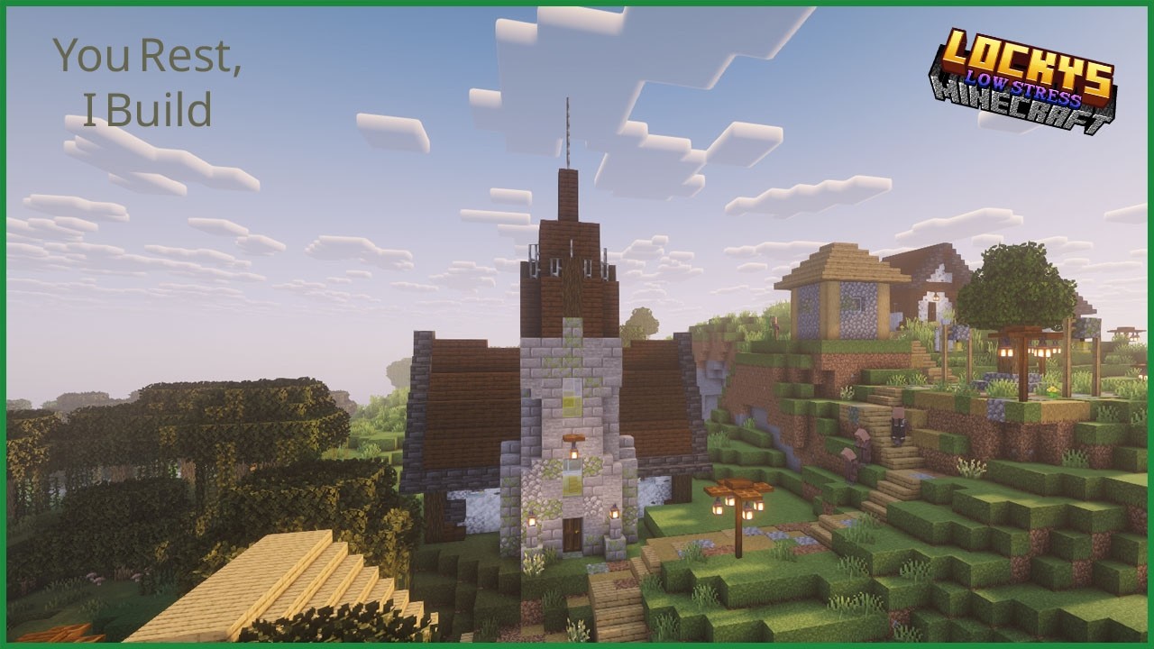 Transforming a Village Church | Low Commentary Minecraft Building