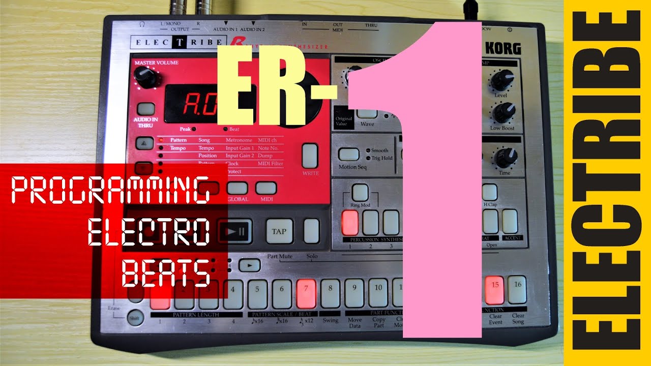 KORG ELECTRIBE ER-1 Programming Electro beats.