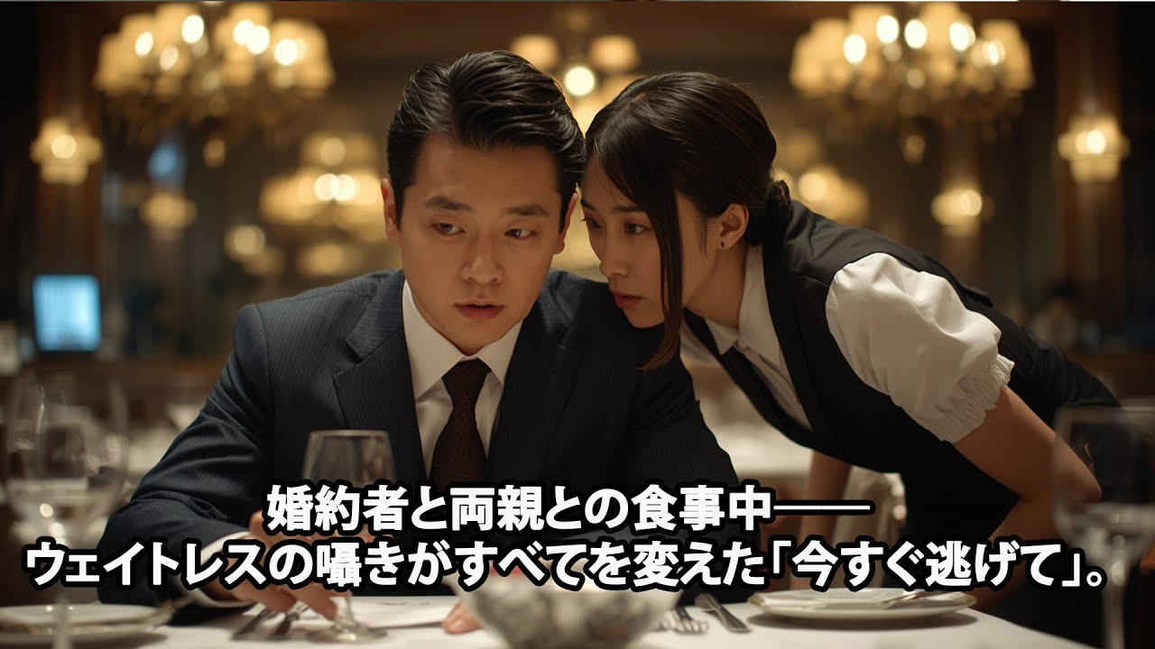 婚約者と両親との食事中…ウェイトレスの囁きがすべてを変えた「今すぐ逃げて」