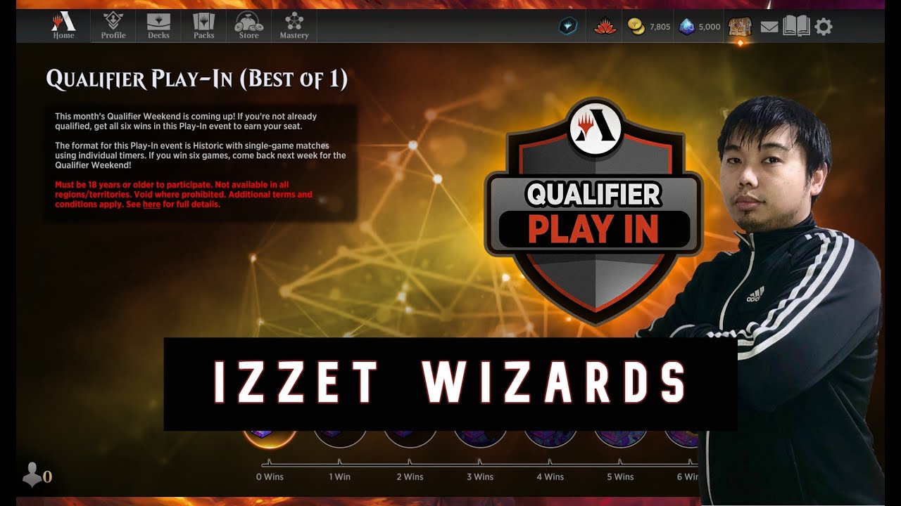 Qualifier Play in Historic Bo1 - Izzet Wizards #mtgarena