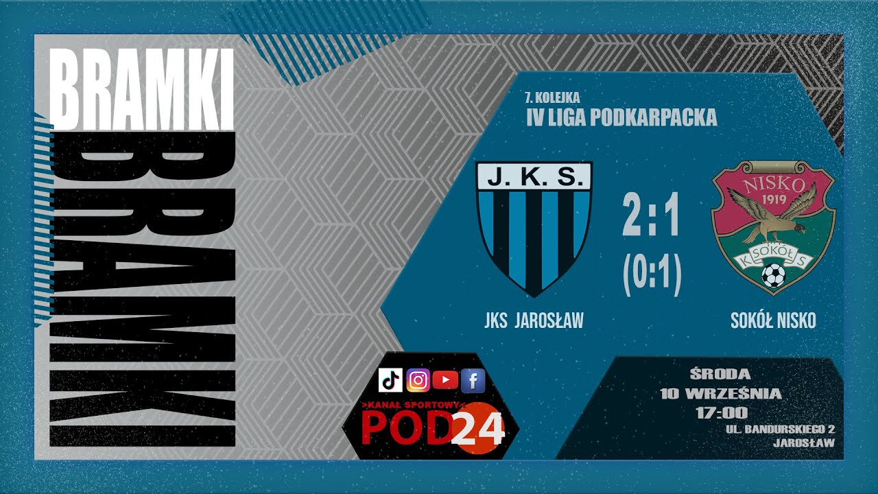 [2025-09-10]🔶📺BRAMKI  ⚽ JKS Jarosław 🆚  SOKÓŁ Nisko