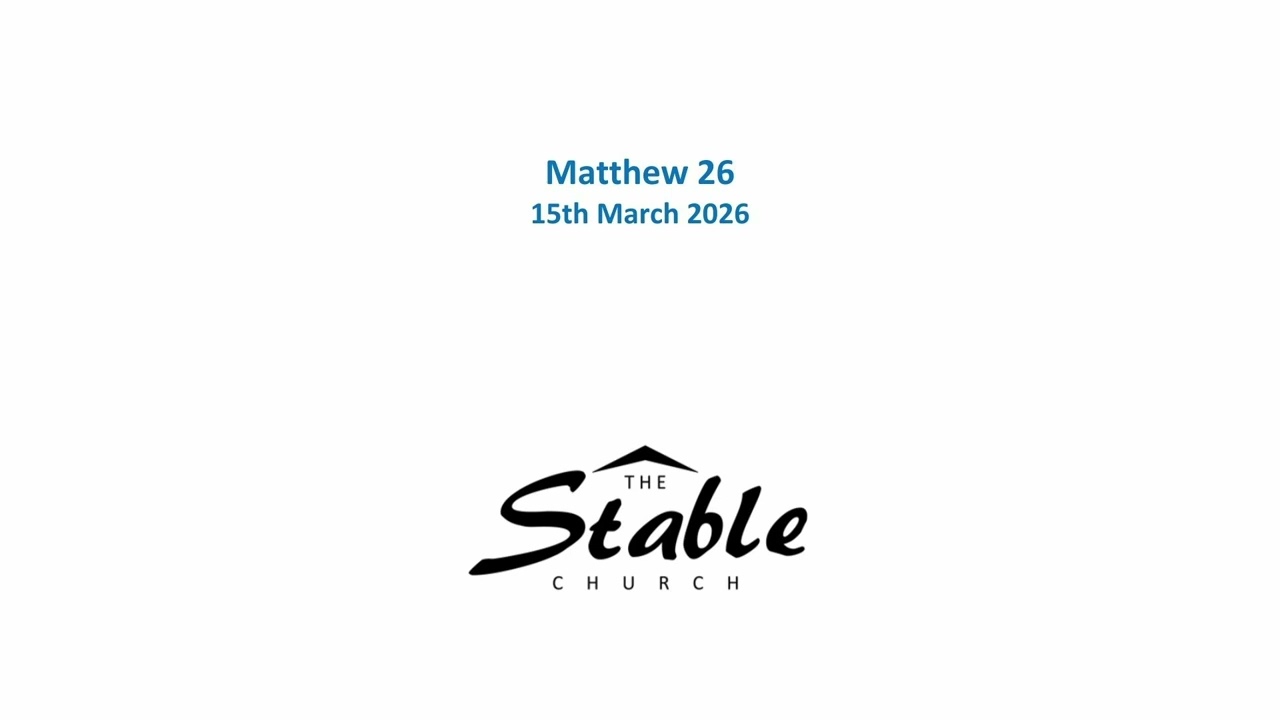 15th March - Matthew 26