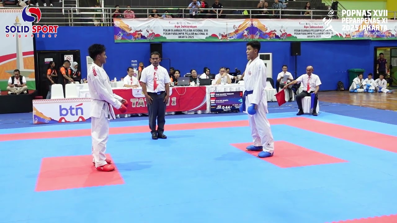 KUMITE BEREGU PUTRA SULTENG VS DKI JAKARTA | POPNAS KARATE 2025