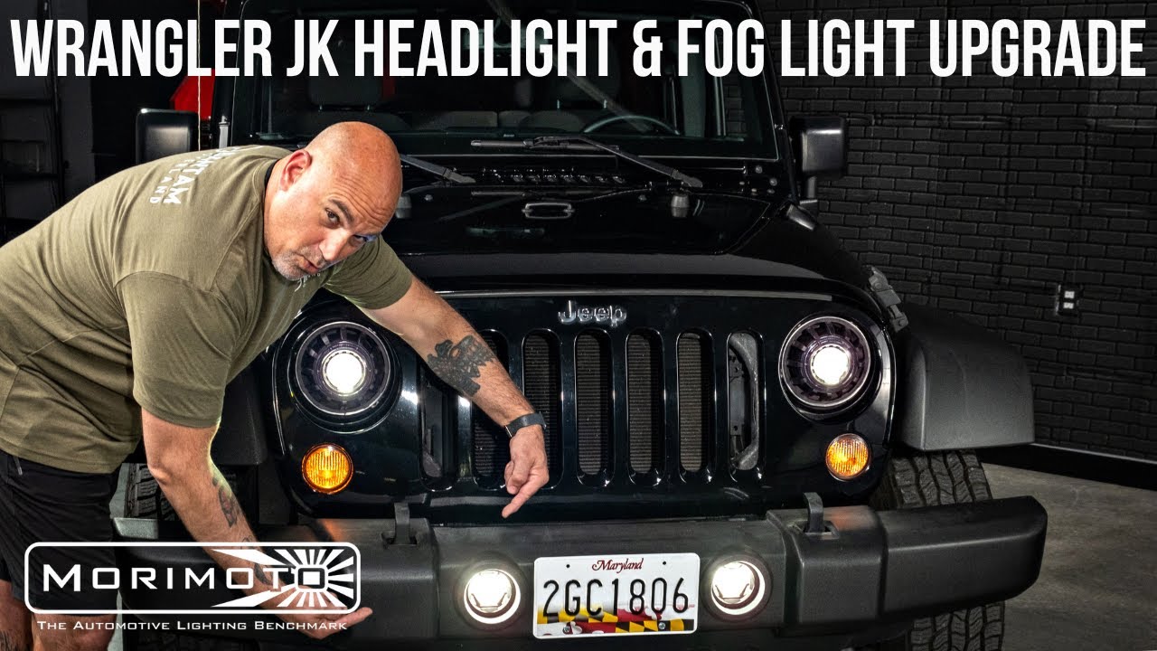 Jeep Wrangler JK Morimoto Headlights & Fog Light Upgrade | 2007 - 2018 Jeep Wrangler JK