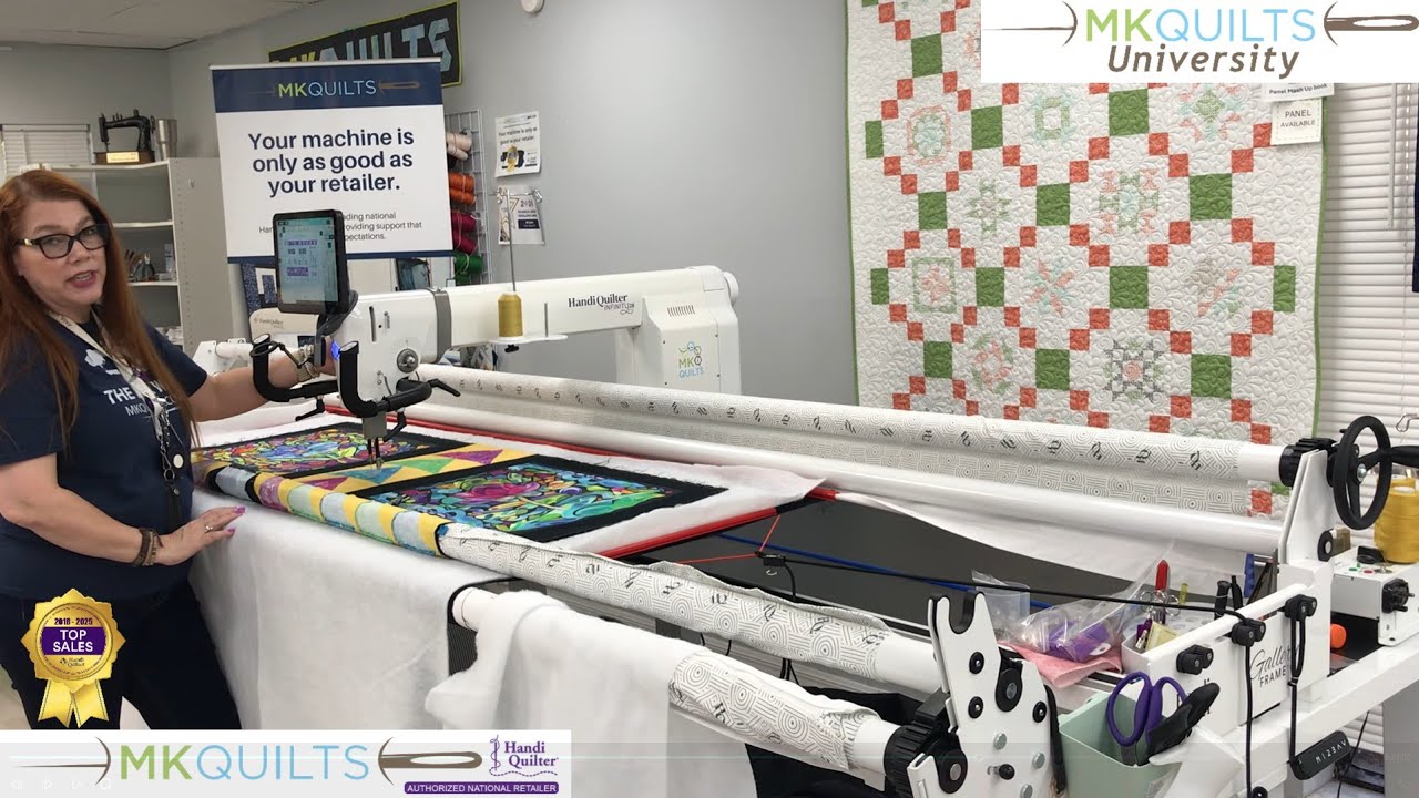 First Custom Quilting Project on the @HandiQuilter Infinity 28 w/MK of MK Quilts (Part 04)