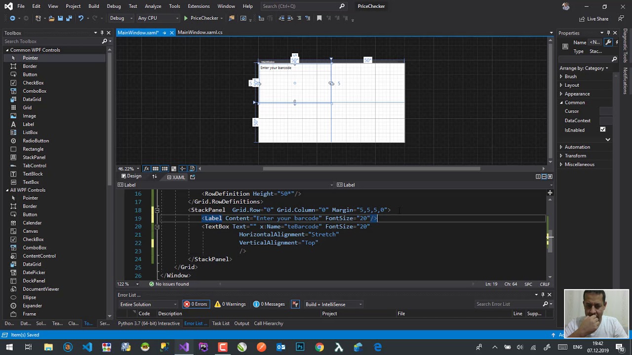 WPF Price Checker Project using ReactiveUI and .Net Core Part 1